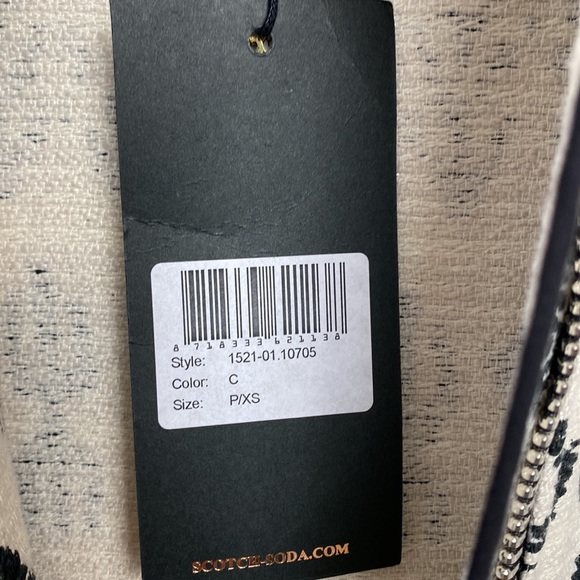 NEW Maison Scotch Scotch & Soda Jolie Vanabonde Aztec Southwest Print Car Coat - Picture 8 of 14